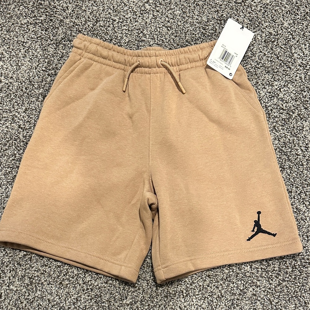 Nike Jordan Kids Tan Shorts with Logo